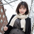 雪景色と女性 4 12枚目