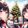 ハッピーサマークリスマス！！女の子集合その2（12枚） 2枚目