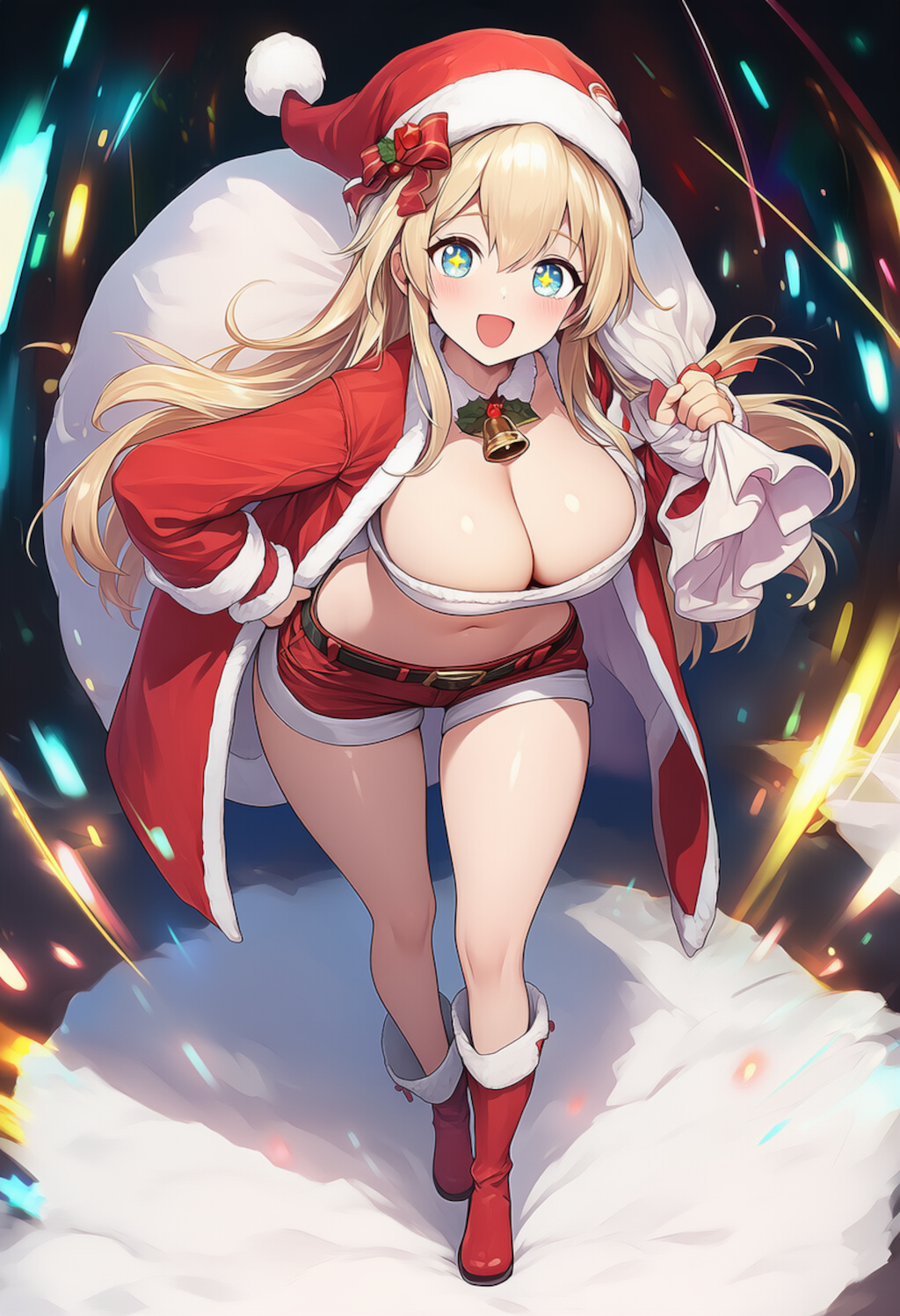 金髪のサンタガール