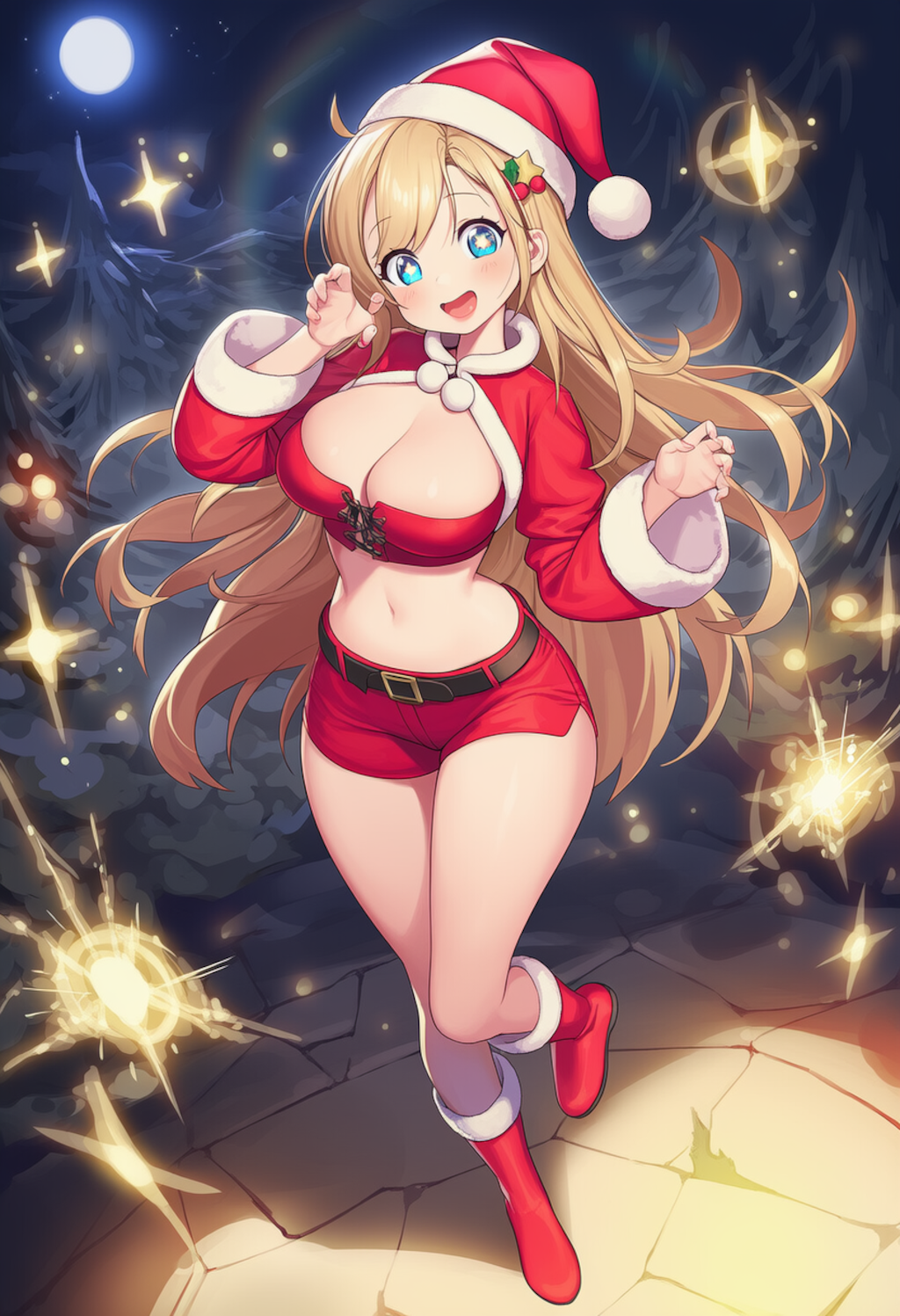 金髪のサンタガール