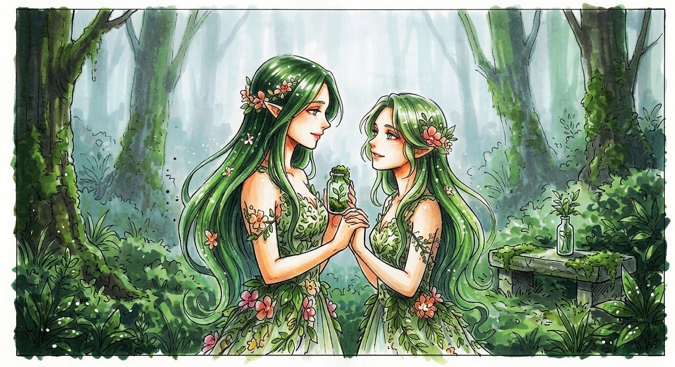 The Verdant Sisters | の人気AIイラスト・グラビア