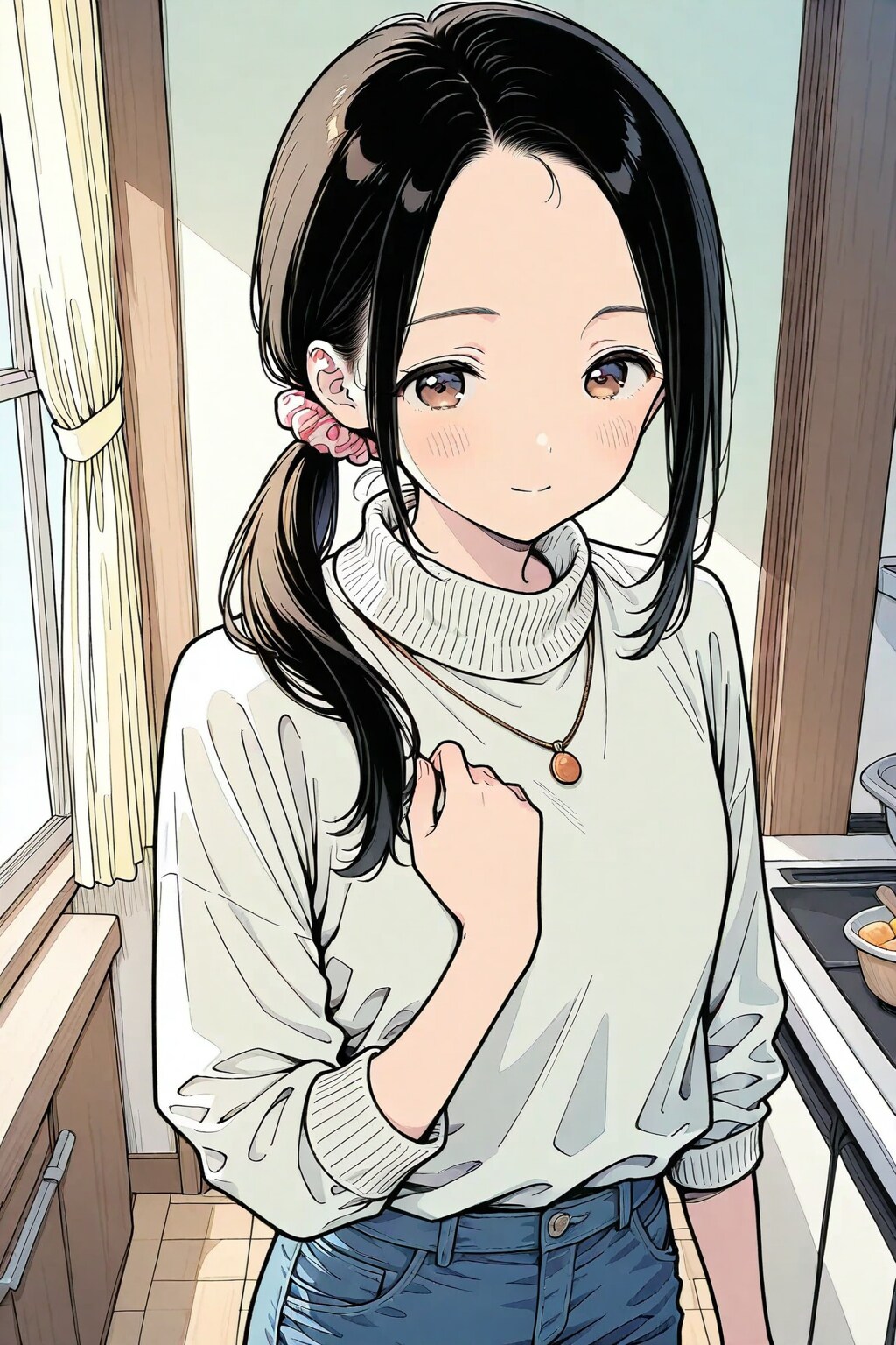 「今日は冷麺…じゃなくて冷やし中華作るッ❗️」な妻💞✨ | の人気AIイラスト・グラビア