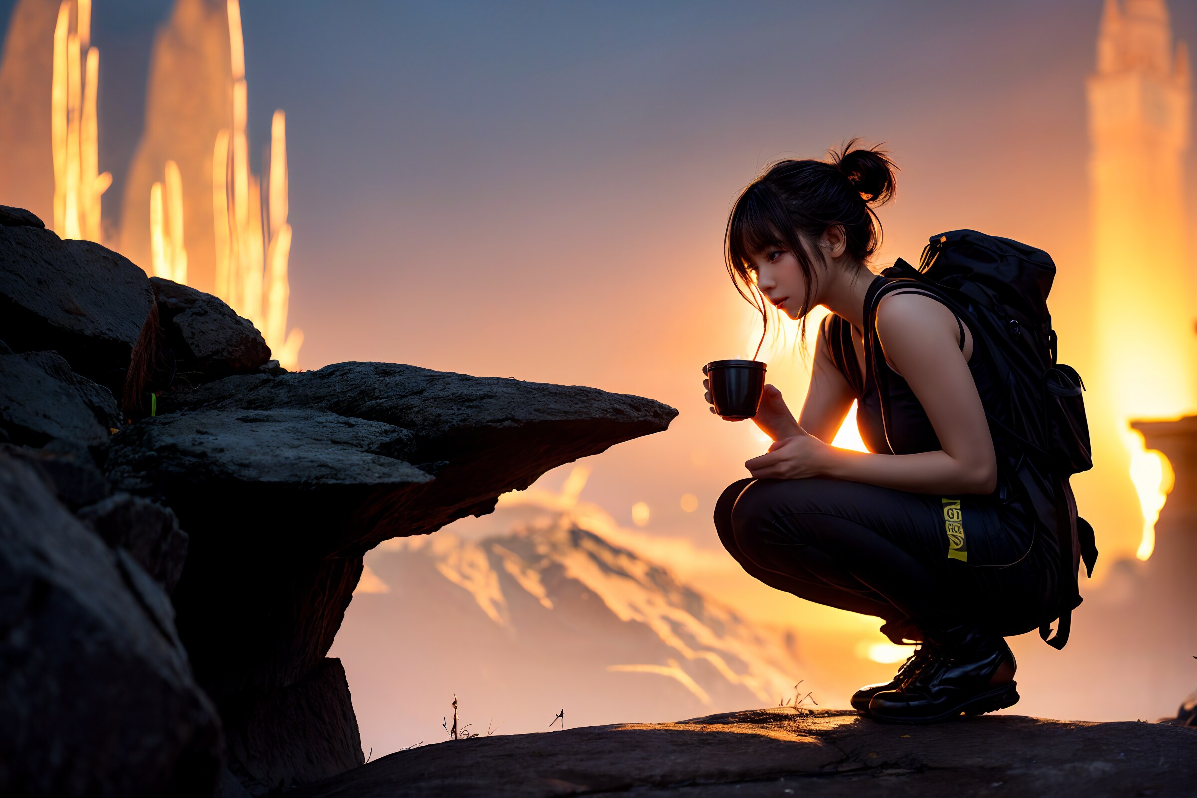 旅の途中 | の人気AIイラスト・グラビア