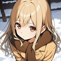 雪の日の女の子 6枚目