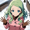 雪の日の女の子 10枚目