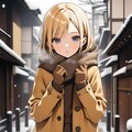 雪の日の女の子 8枚目