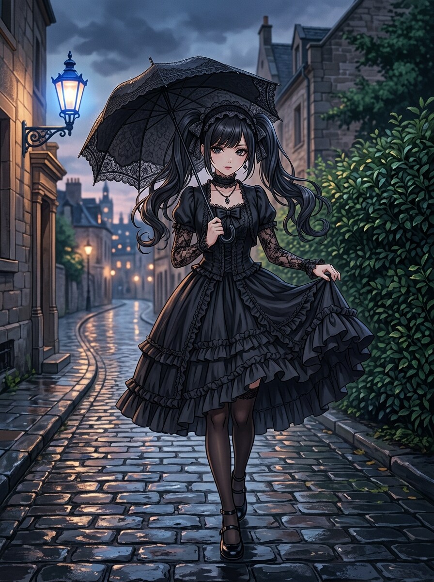 傘と少女 | の人気AIイラスト・グラビア