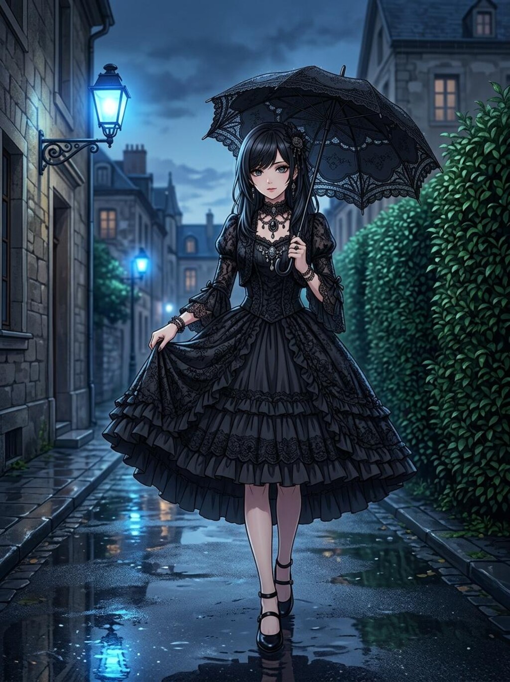 傘と少女