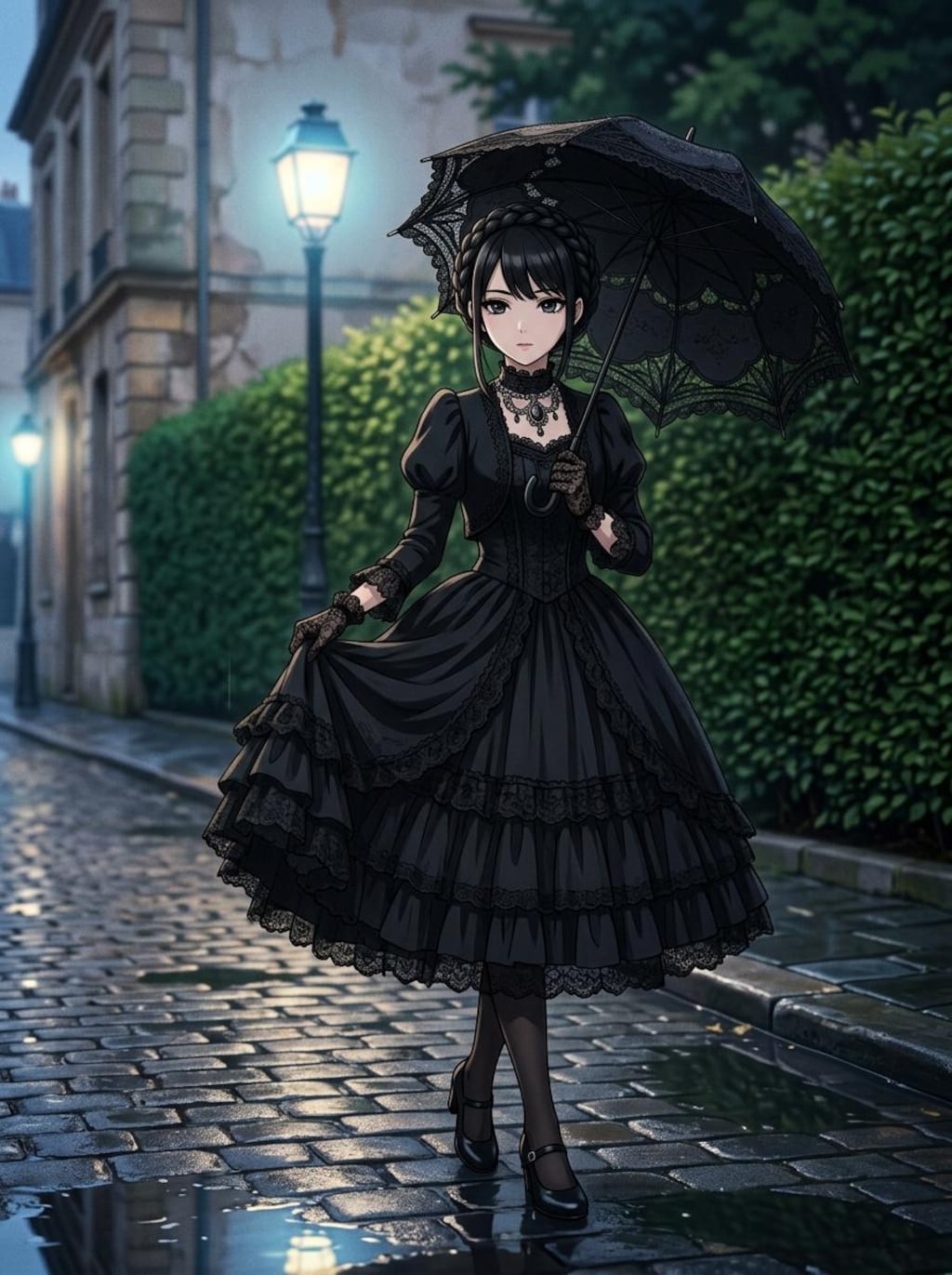 傘と少女