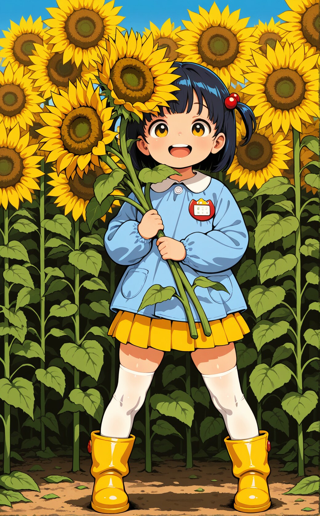 太陽の花の下で