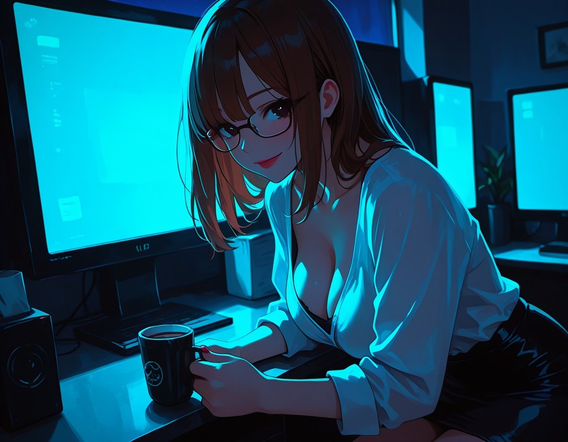 遅くまでご苦労さま♡