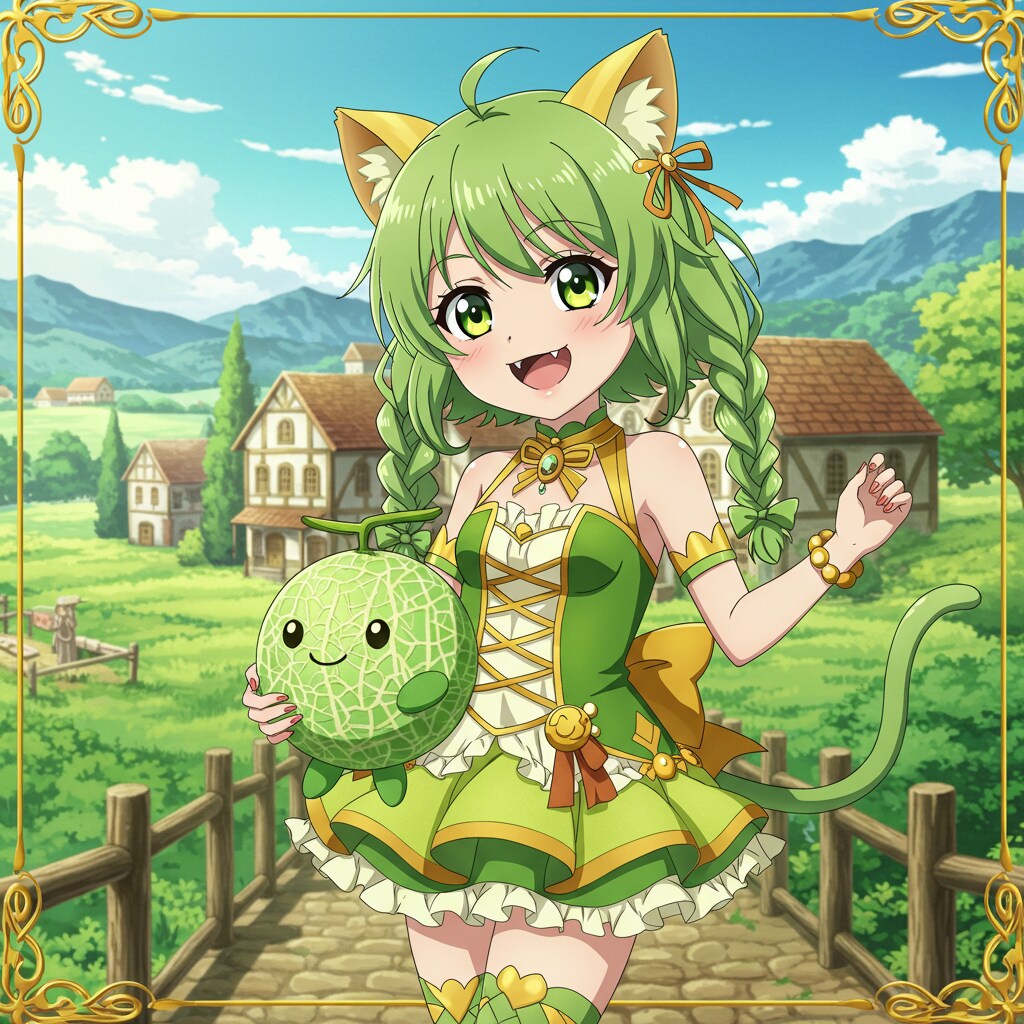 にゃろんねこちゃんと メロンほうくん