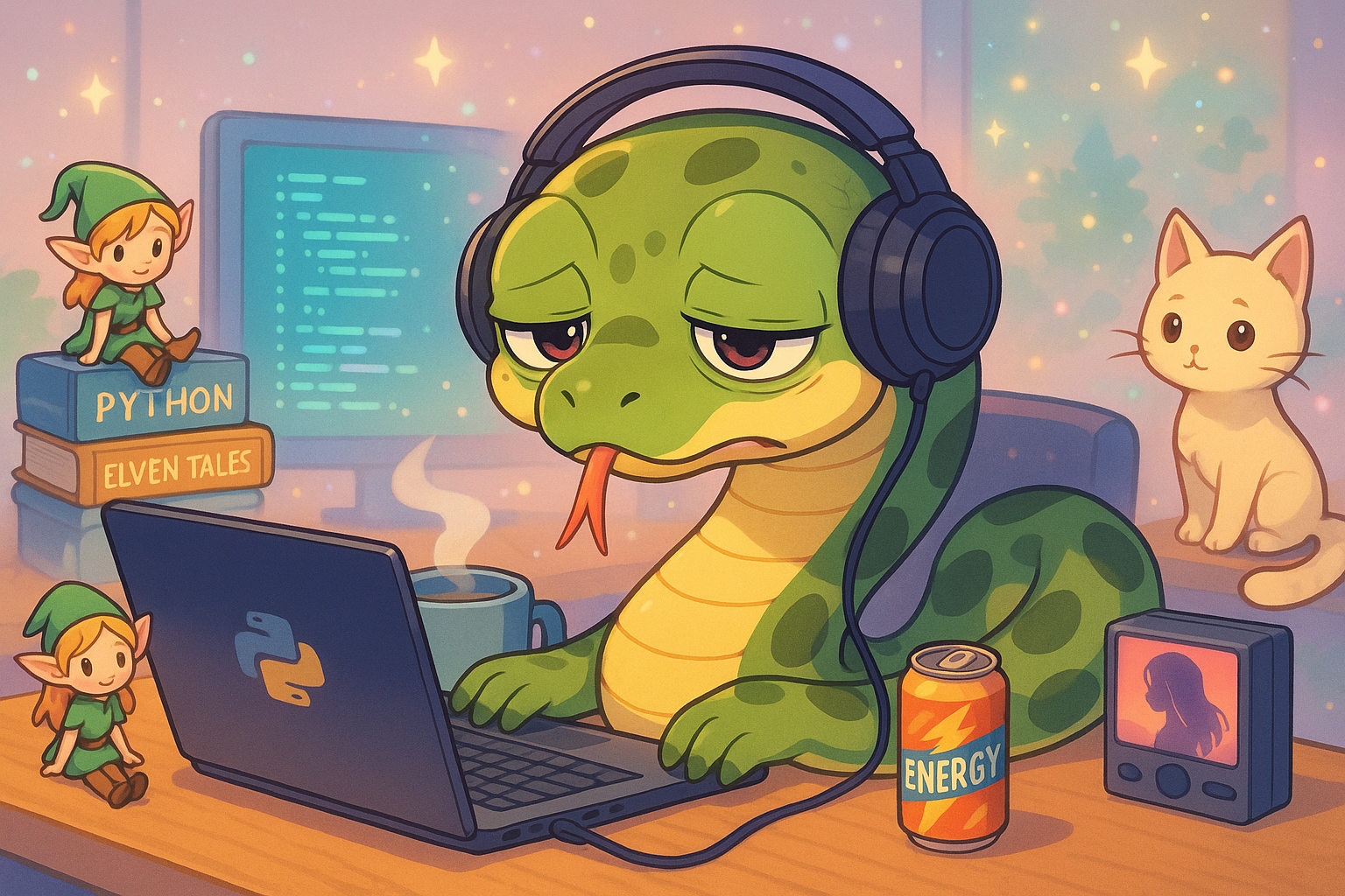 ヘビーな夜とグロッキー・アナコンダ（ヘビだけに！） | の人気AIイラスト・グラビア