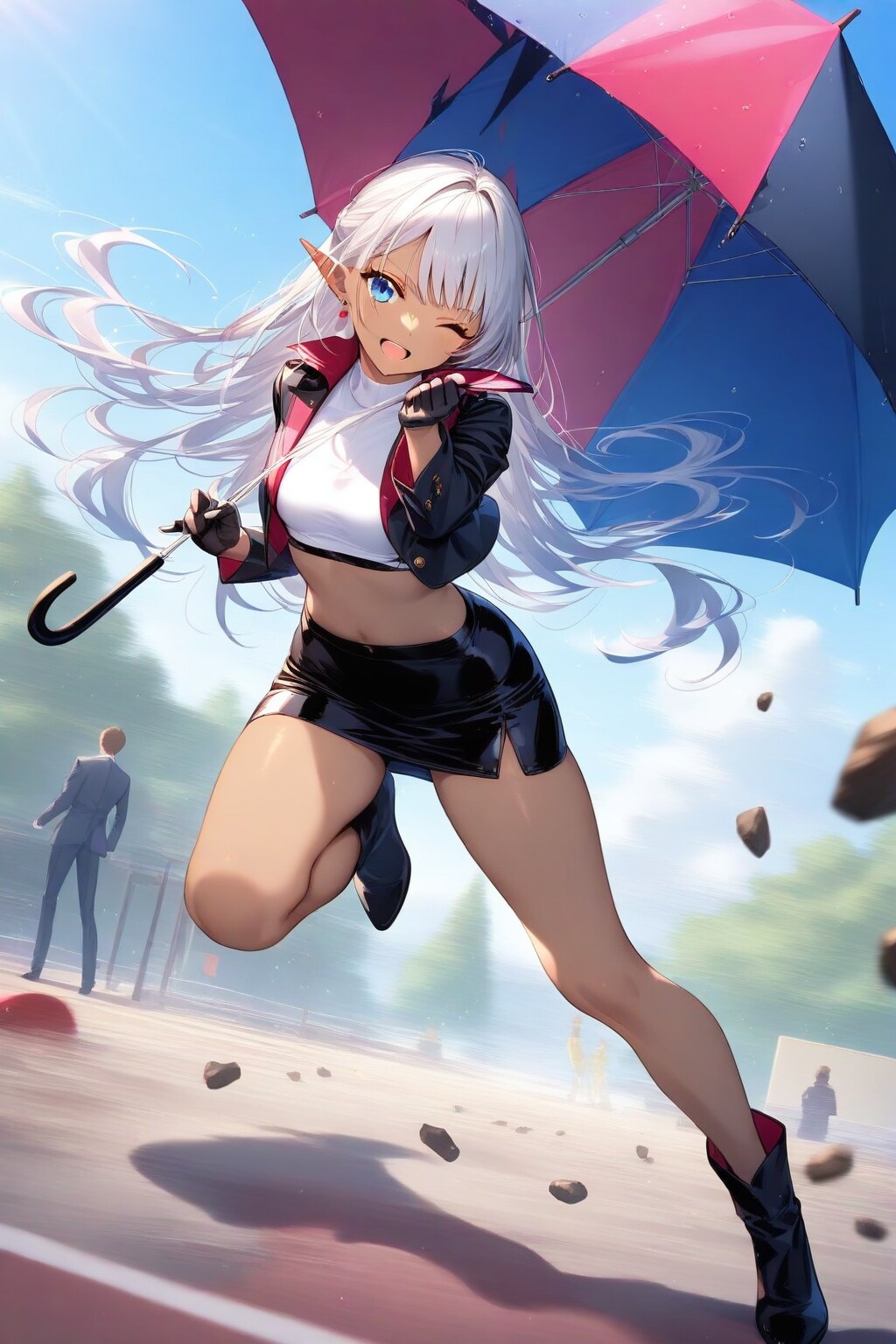 レースクイーンの練習⑦