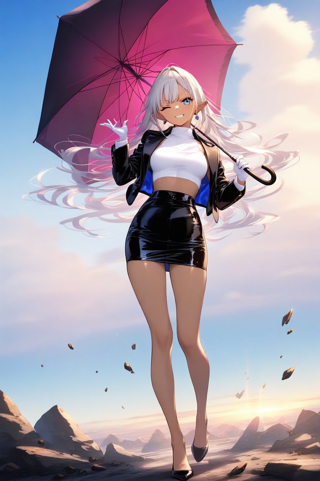 レースクイーンの練習⑦