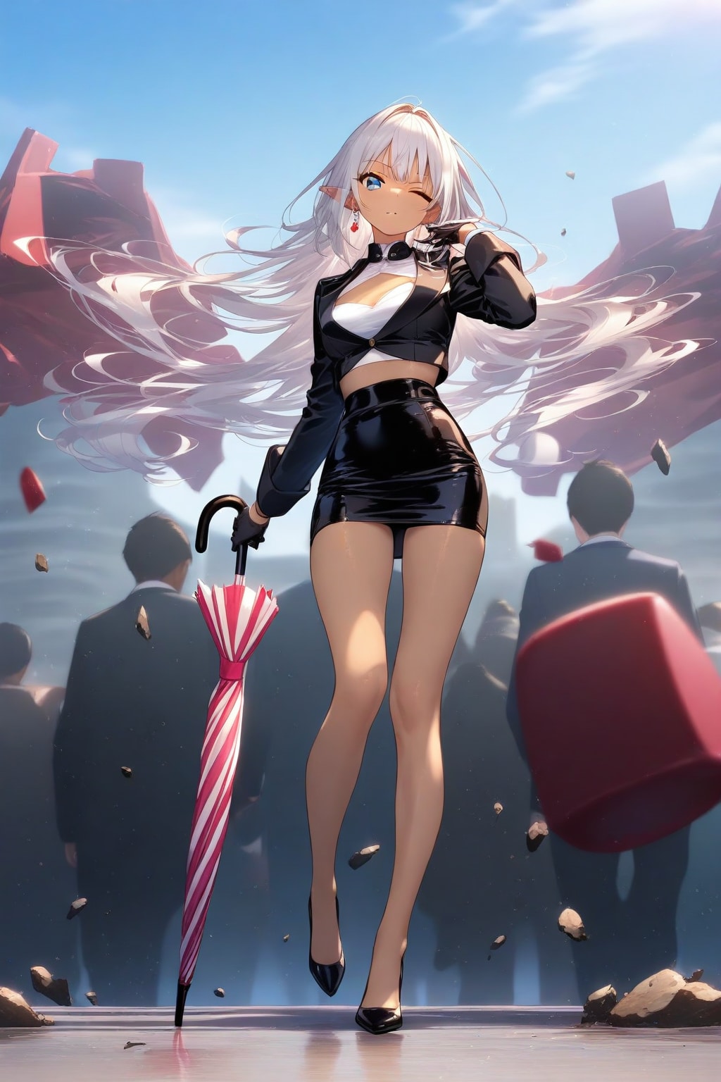 レースクイーンの練習⑦