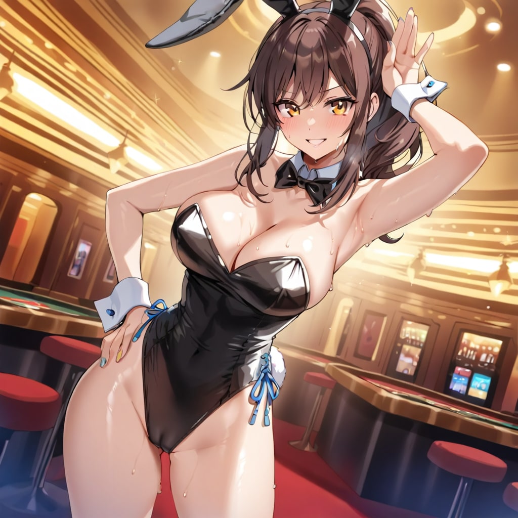 薄手のバニースーツ！
