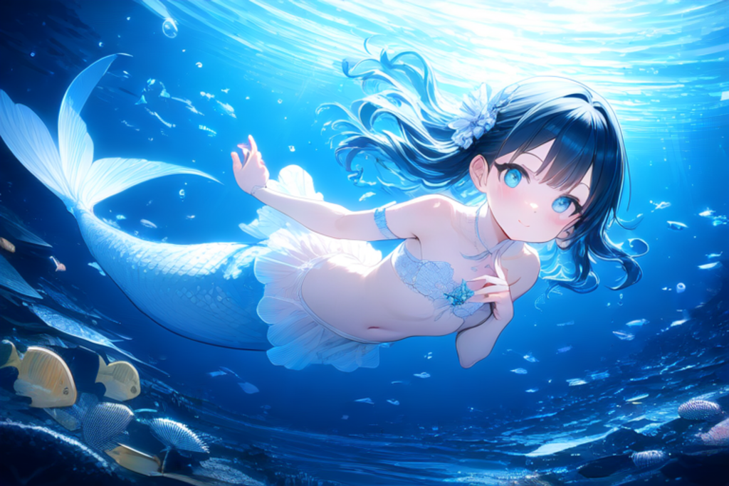 水中のマーメイド