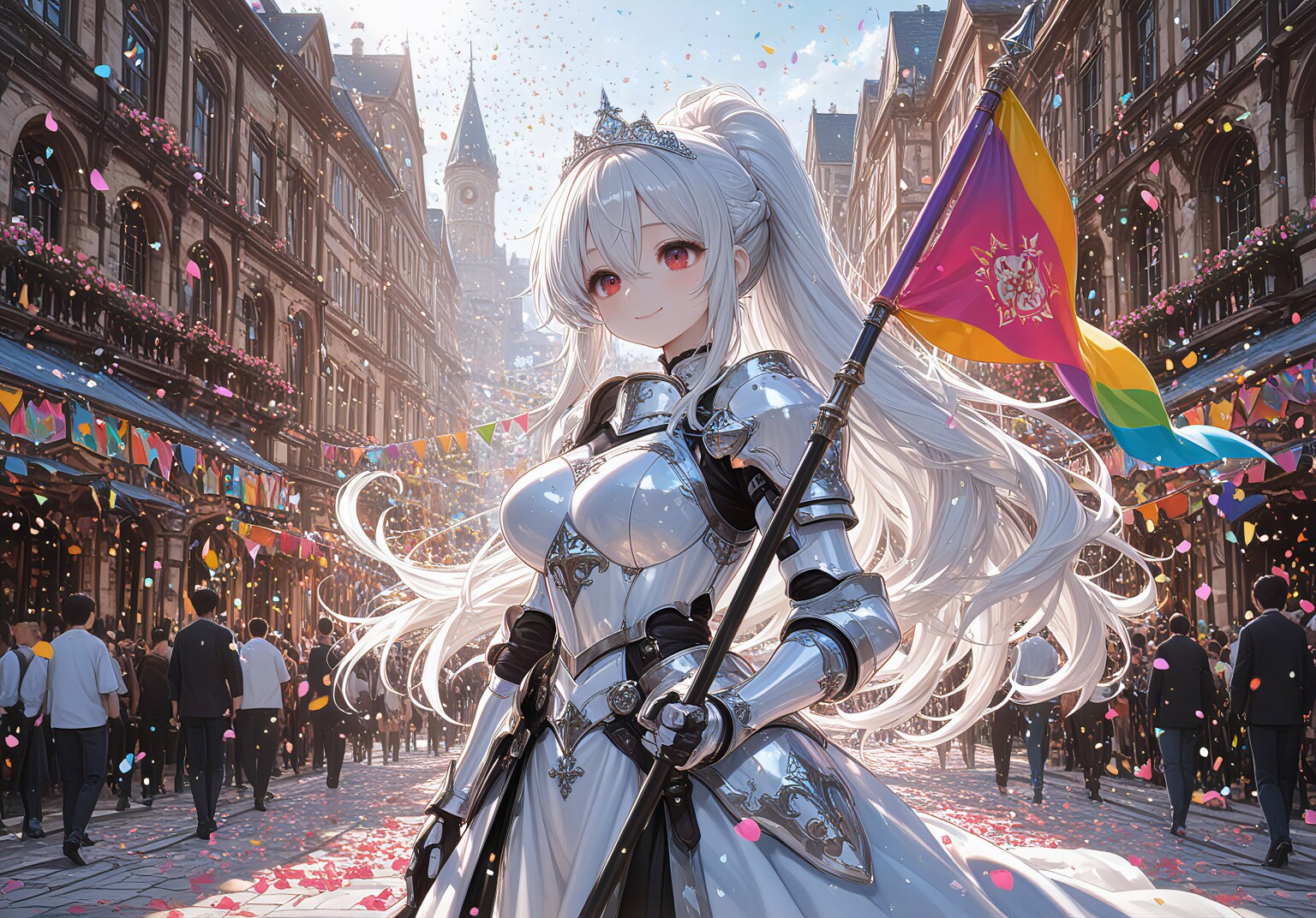 勝利を告げる旗