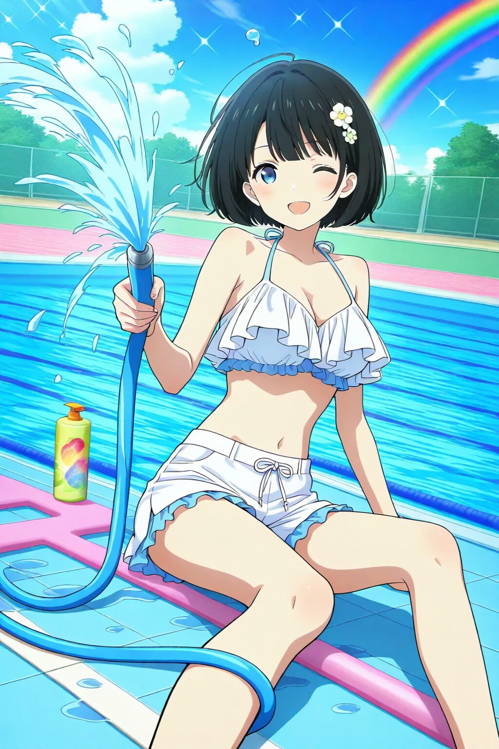 水浴びサイコー‼️