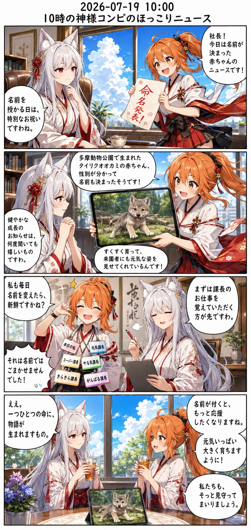毎日漫画　10時　ほっこりニュース