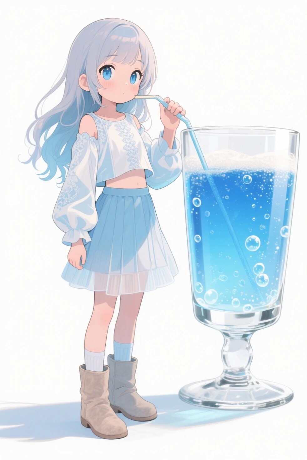 🌈PT-03　スイ　公式設定身長15㎝チャレンジイラスト