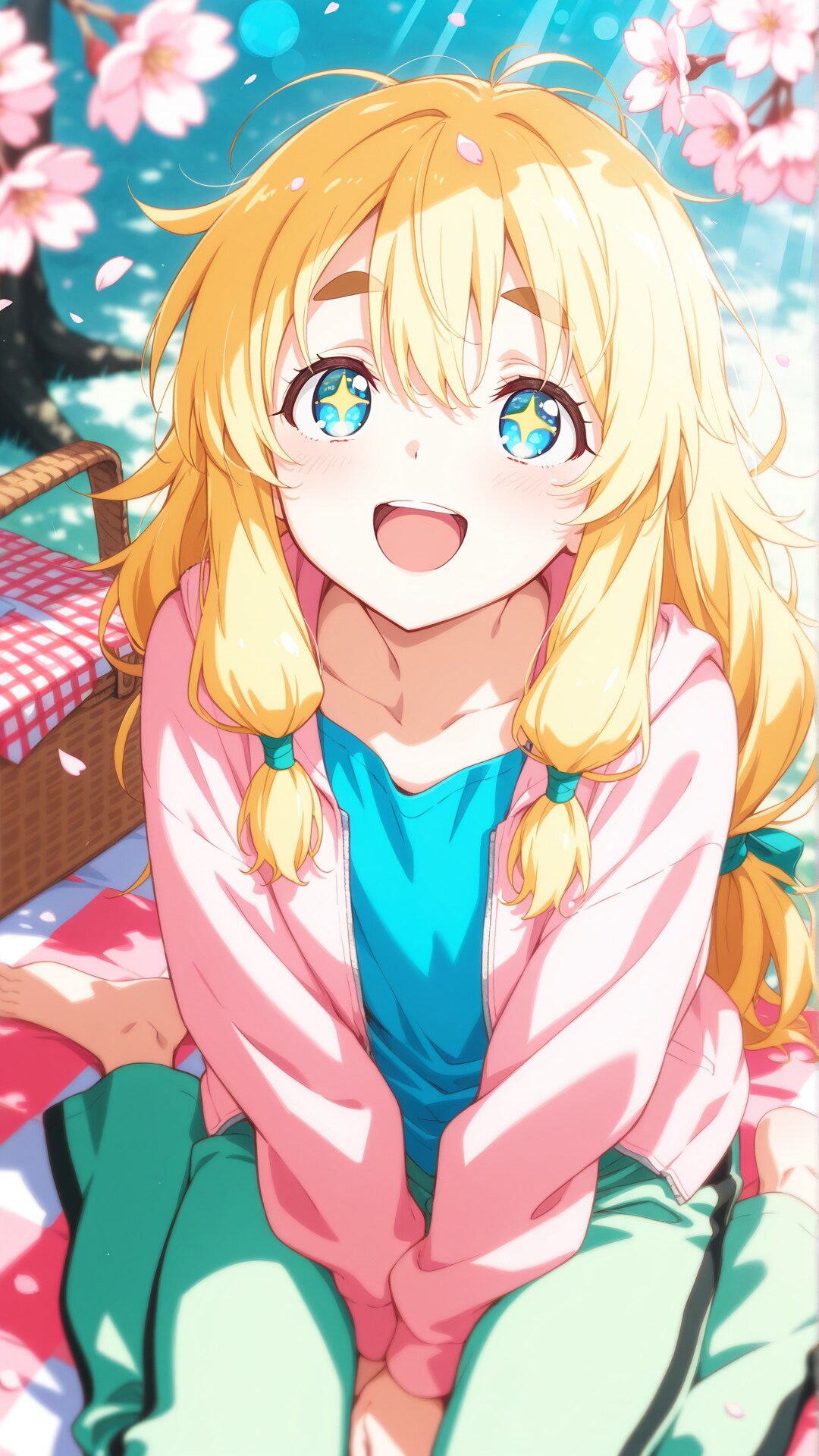 お花見モルちゃん
