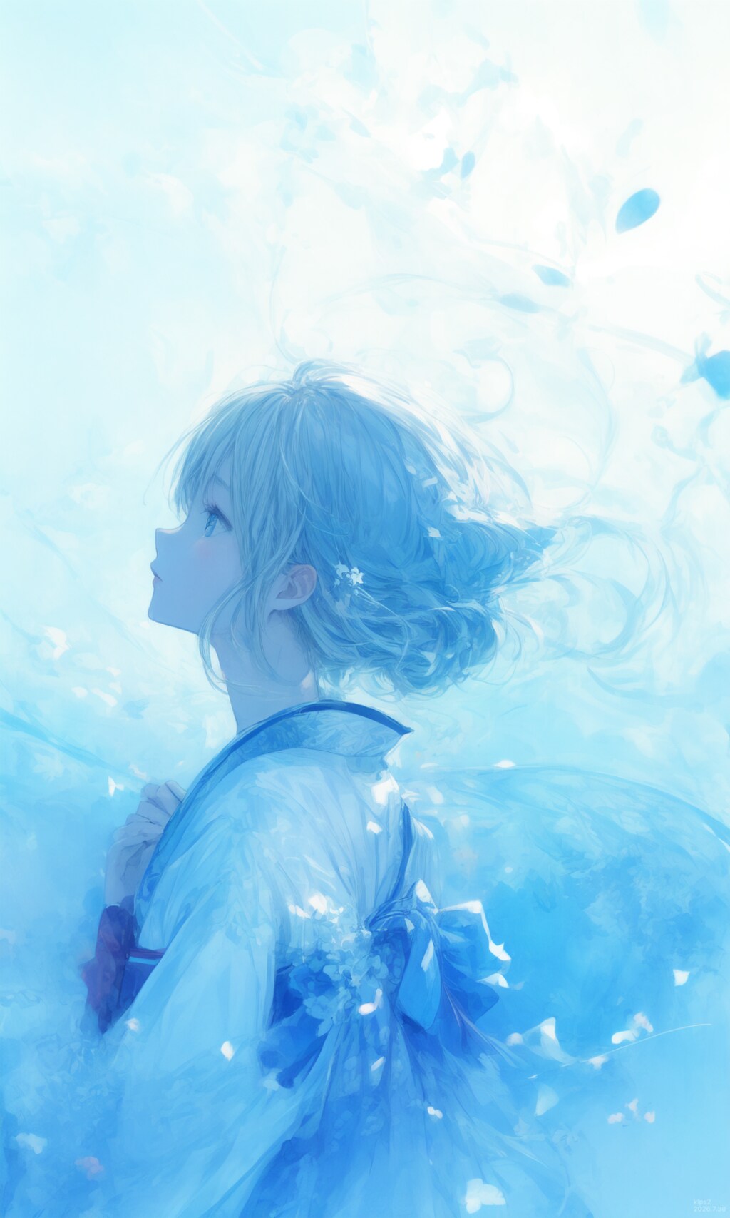 水色癒し 3(習作)