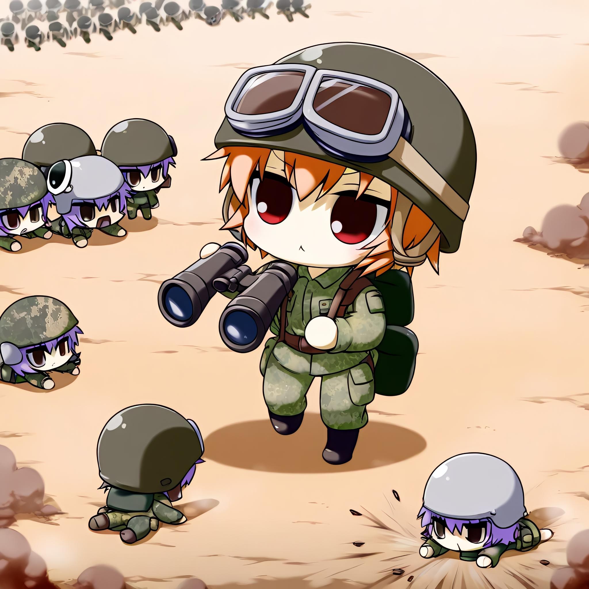 敵情視察任務中！