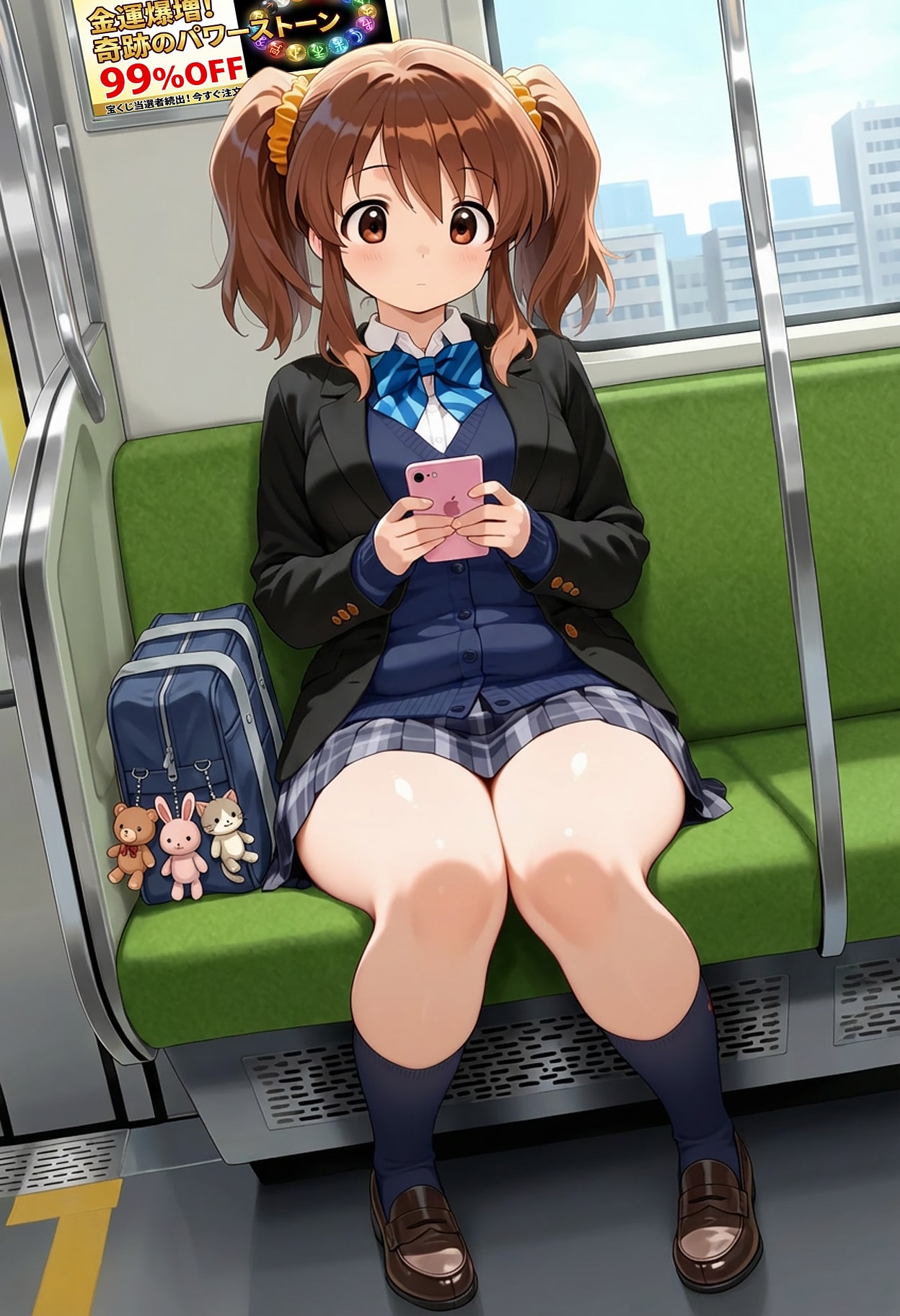 正面にJKが！ | の人気AIイラスト・グラビア