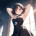 黒づくめ脇見せ宝石眼に挑戦 3枚目