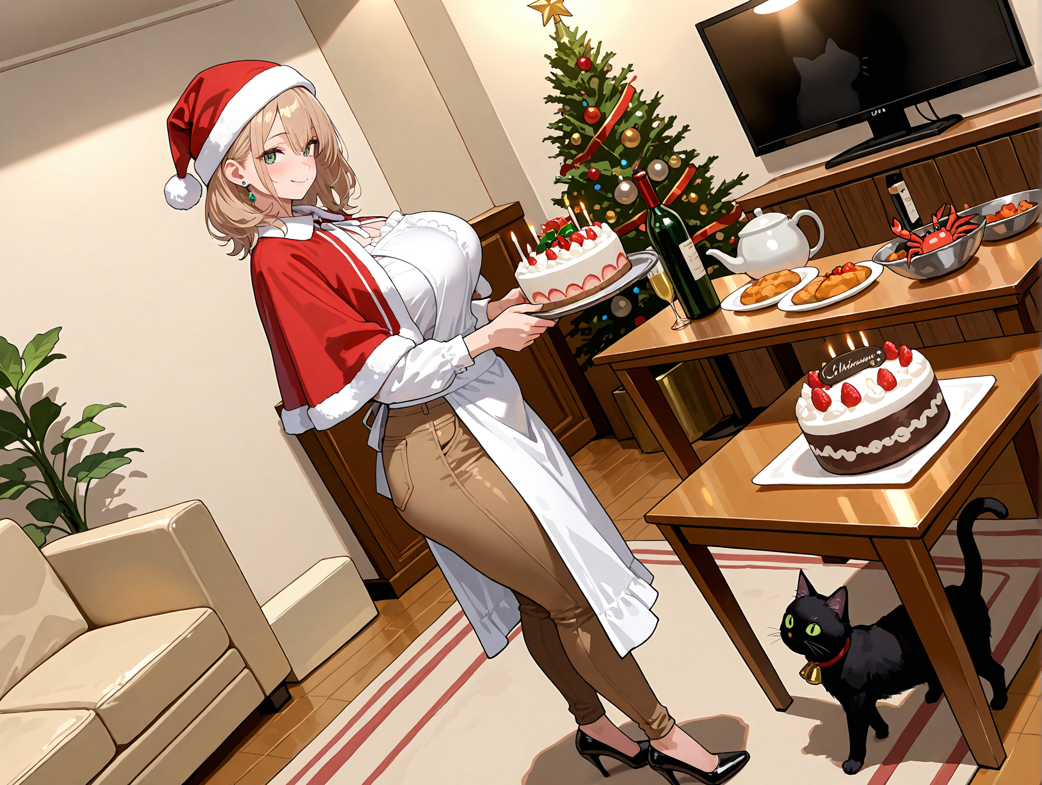 同じケーキ、違う夜 | の人気AIイラスト・グラビア