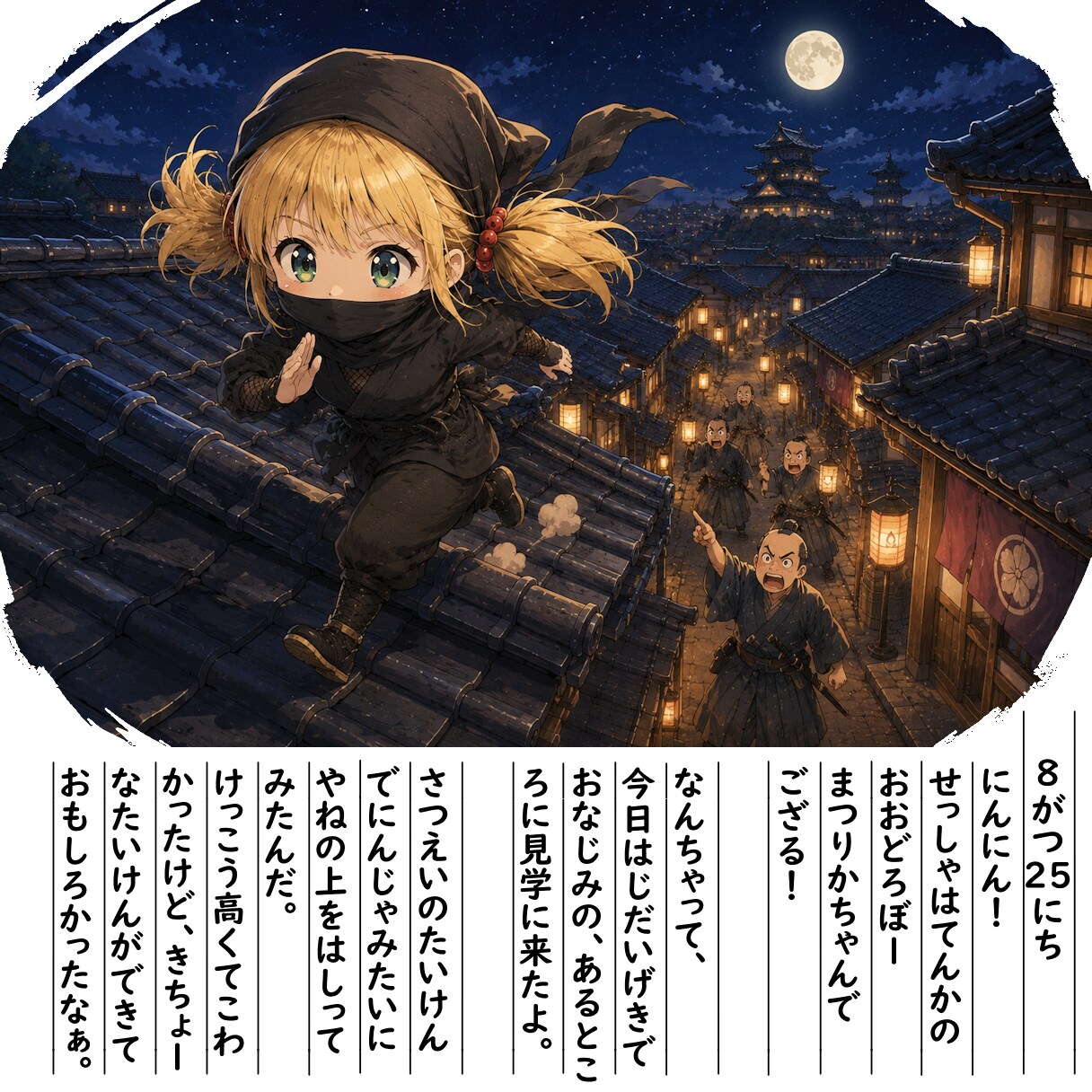 【絵日記】にんにんです | の人気AIイラスト・グラビア