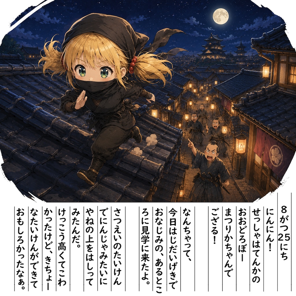 【絵日記】にんにんです