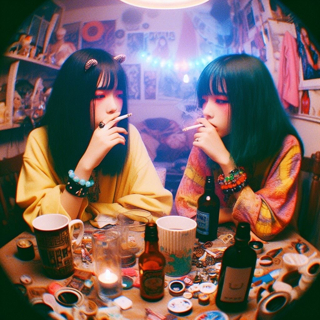 吸ってるのはタバコだよ🚬 | の人気AIイラスト・グラビア