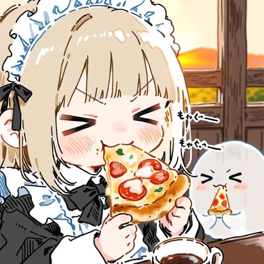 連休終わりのおピッツァェンコフィー🍕☕