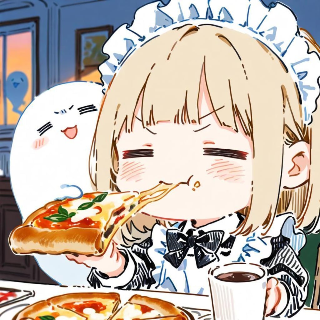連休終わりのおピッツァェンコフィー🍕☕