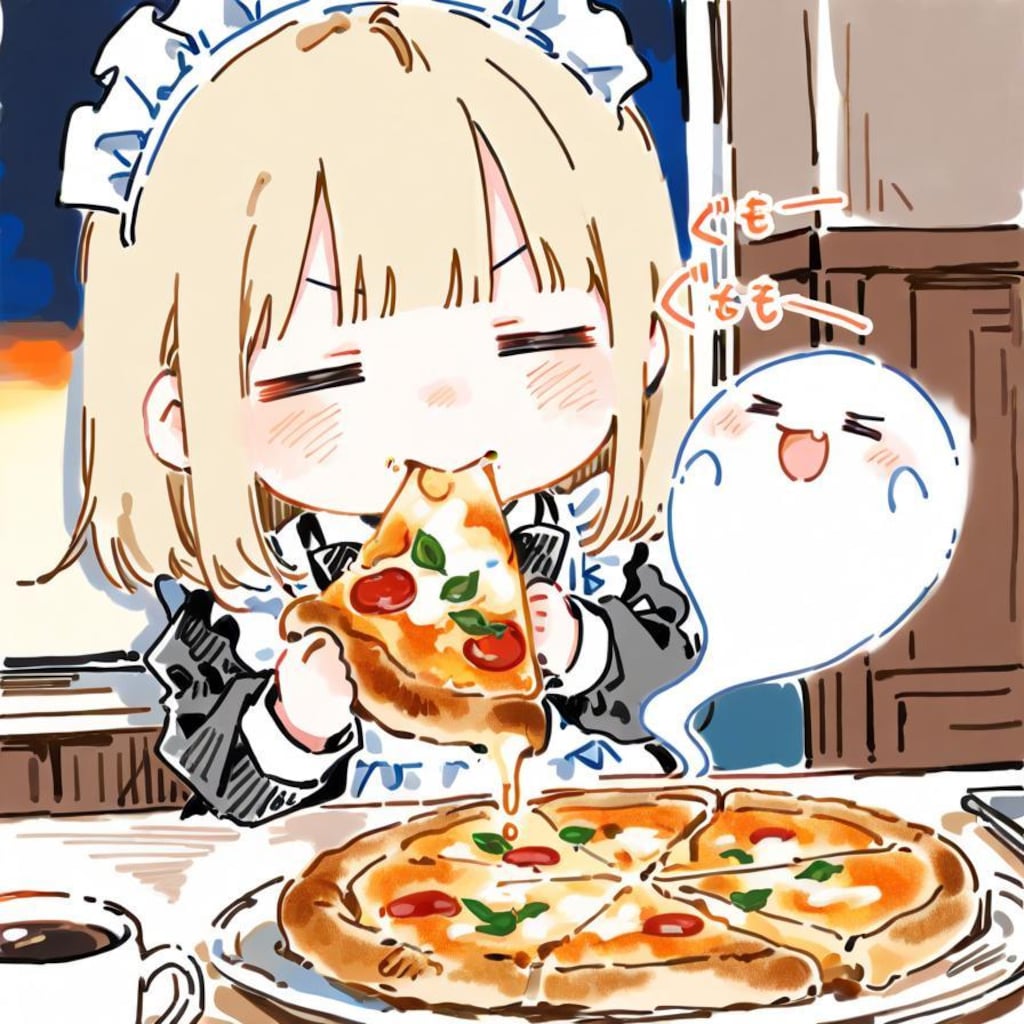 連休終わりのおピッツァェンコフィー🍕☕
