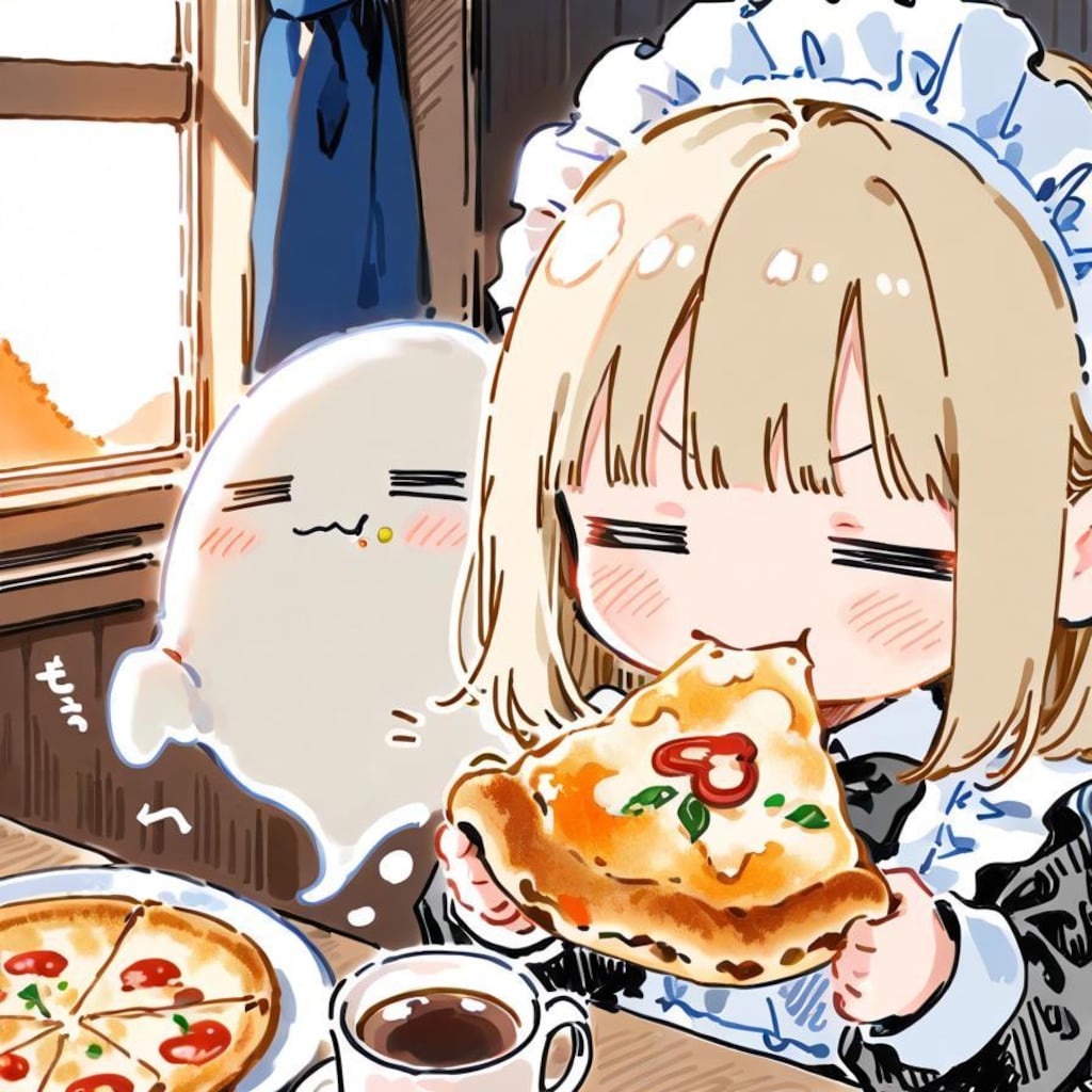 連休終わりのおピッツァェンコフィー🍕☕