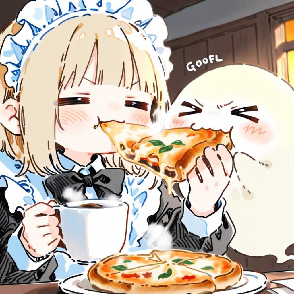 連休終わりのおピッツァェンコフィー🍕☕