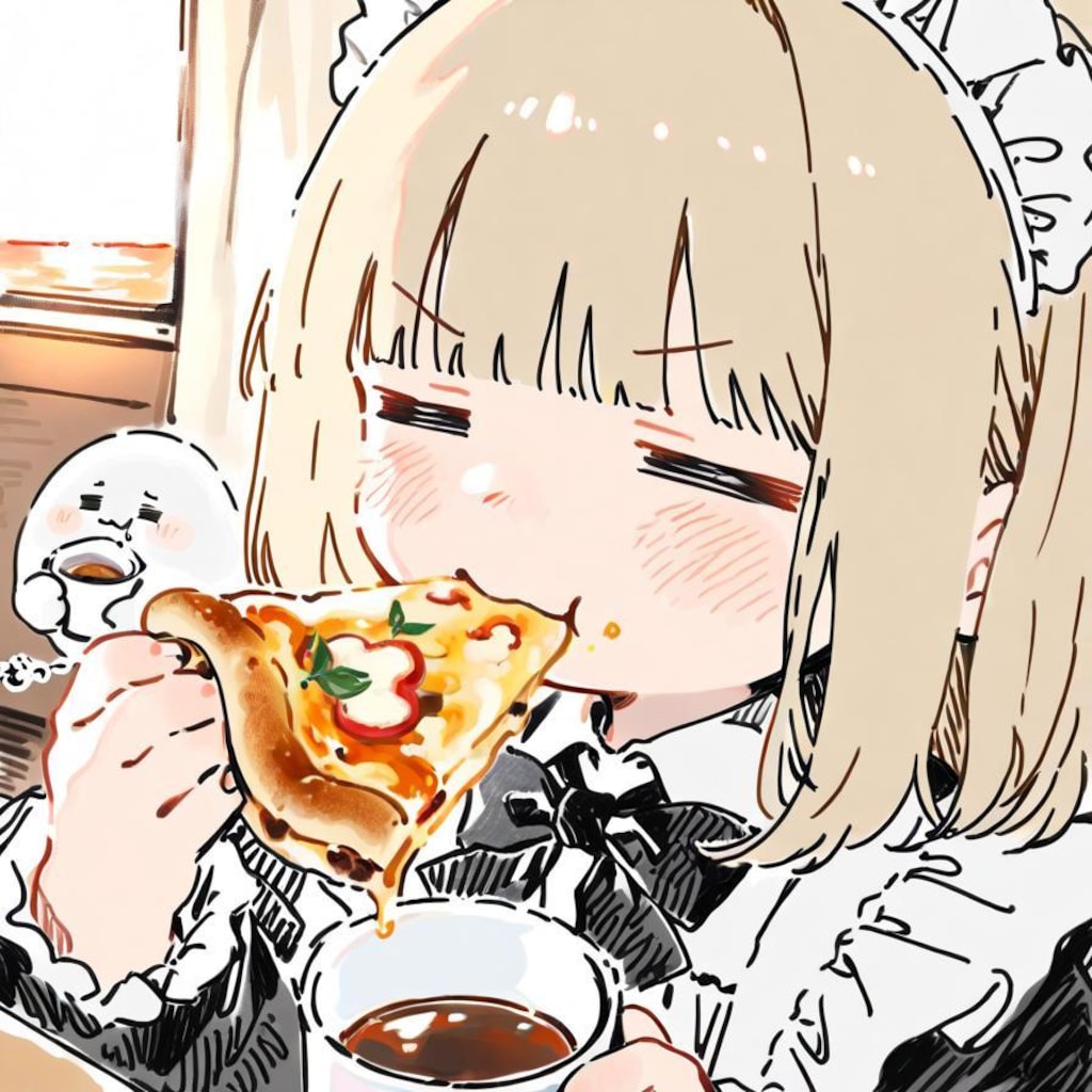 連休終わりのおピッツァェンコフィー🍕☕