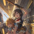Stable Diffusion。昔の絵に彩色させてみた。[ケムリクサ] 4枚目