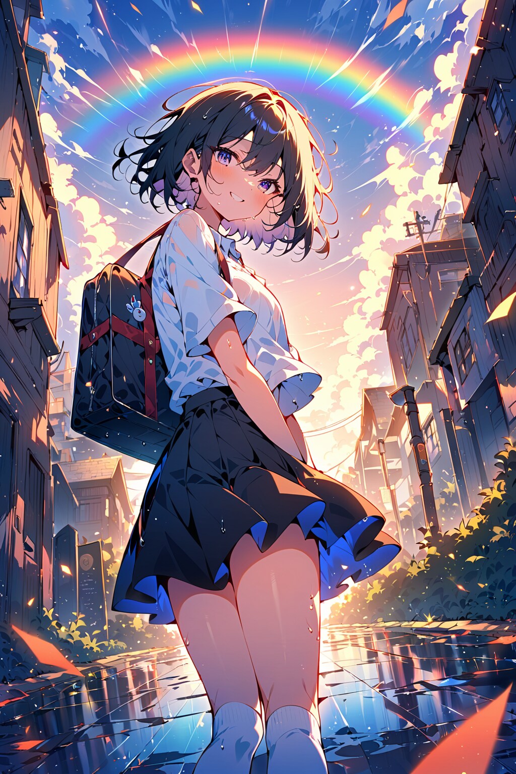 雨上がりの帰り道　その８