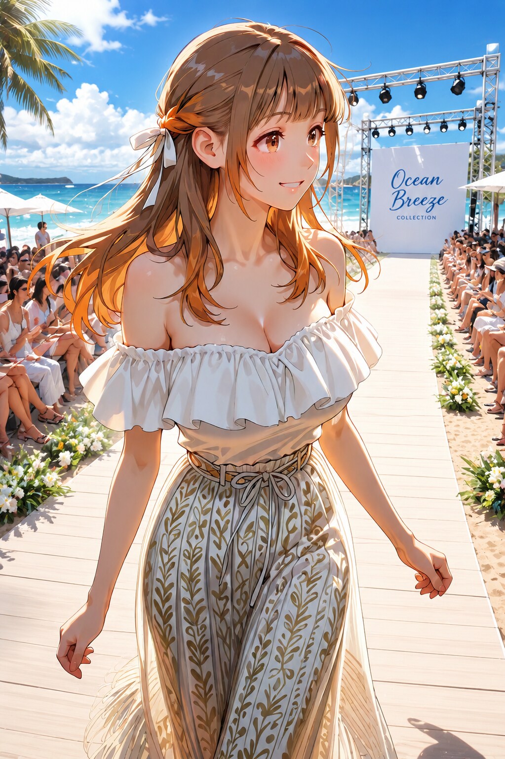 ファッションショーに参加した玲奈さん(*^o^*)