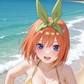 PixAIで五等分の金色ビキニ👙💛 5枚目