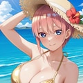 PixAIで五等分の金色ビキニ👙💛 2枚目