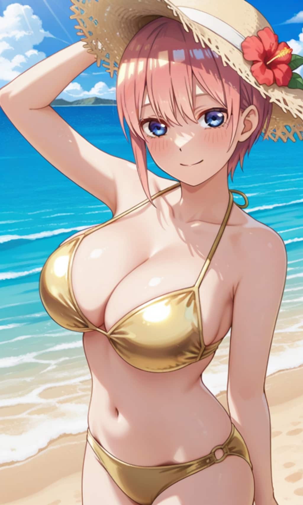 PixAIで五等分の金色ビキニ👙💛