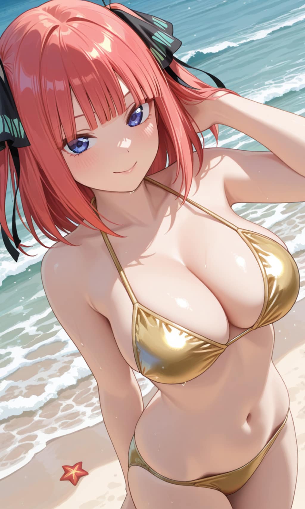 PixAIで五等分の金色ビキニ👙💛