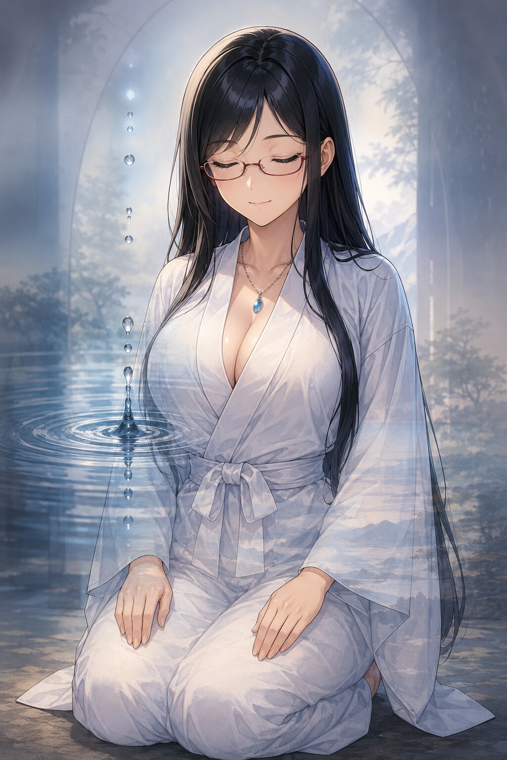 雨垂れ石を穿つ。
