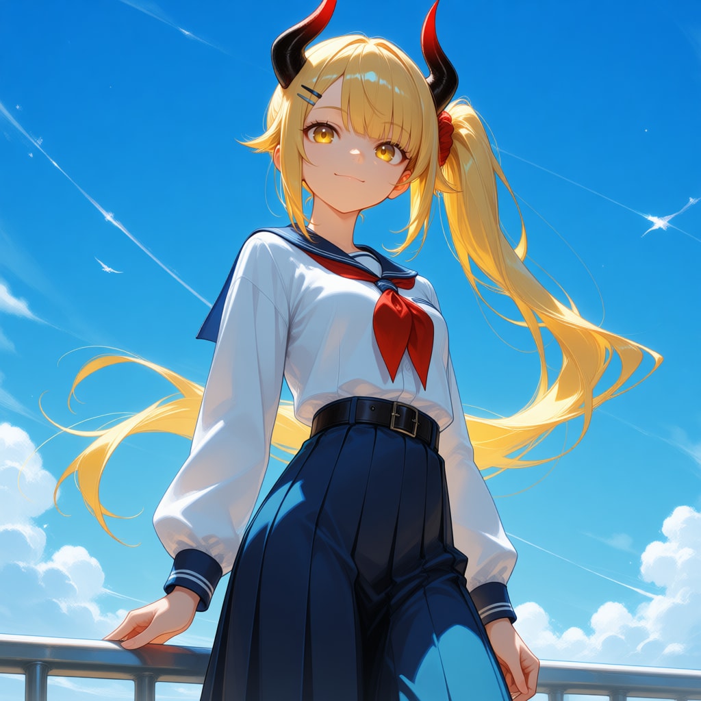 新モデル実験の女鬼高生さん